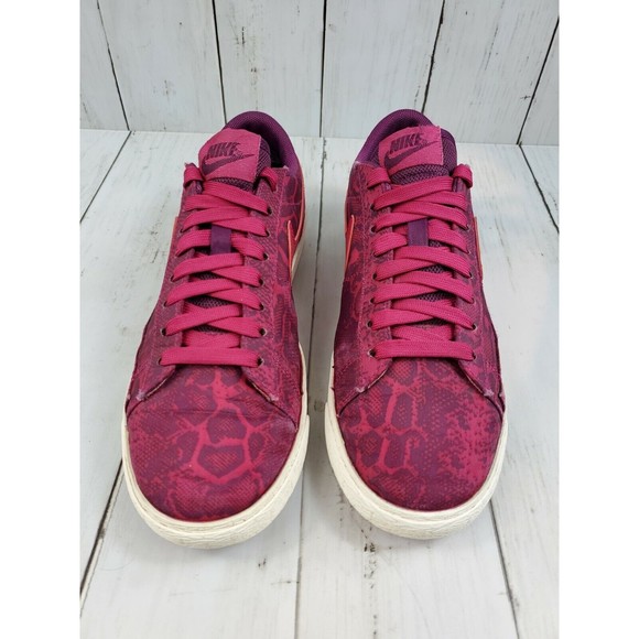 Nike Blazer Low Fuchsia Pink Snake Print Women's Size 7 Sample Sneaker Shoes - Picture 6 of 11